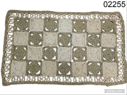 Imagen de  ALFOMBRA RECTANGULAR FIBRAS NATURALES 75X45CM 3.26